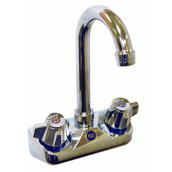 Hand Sink Faucet 4" Centers Wall Mount