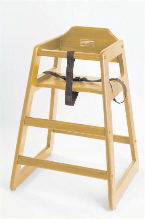 High Chair Wood - Click Image to Close