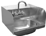 Hand Sink With Splash Guard - Click Image to Close