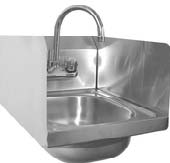 Hand Sink With Splash Guard - Click Image to Close