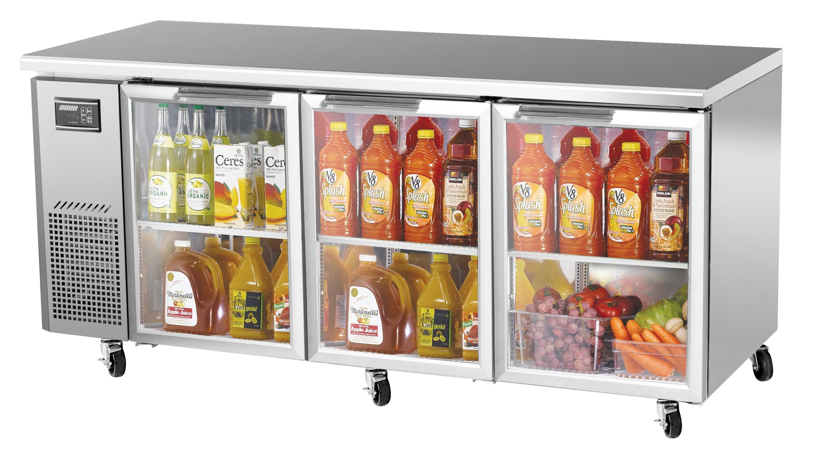 J Series Glass Door Undercounter Side Mount Refrigerator - Click Image to Close