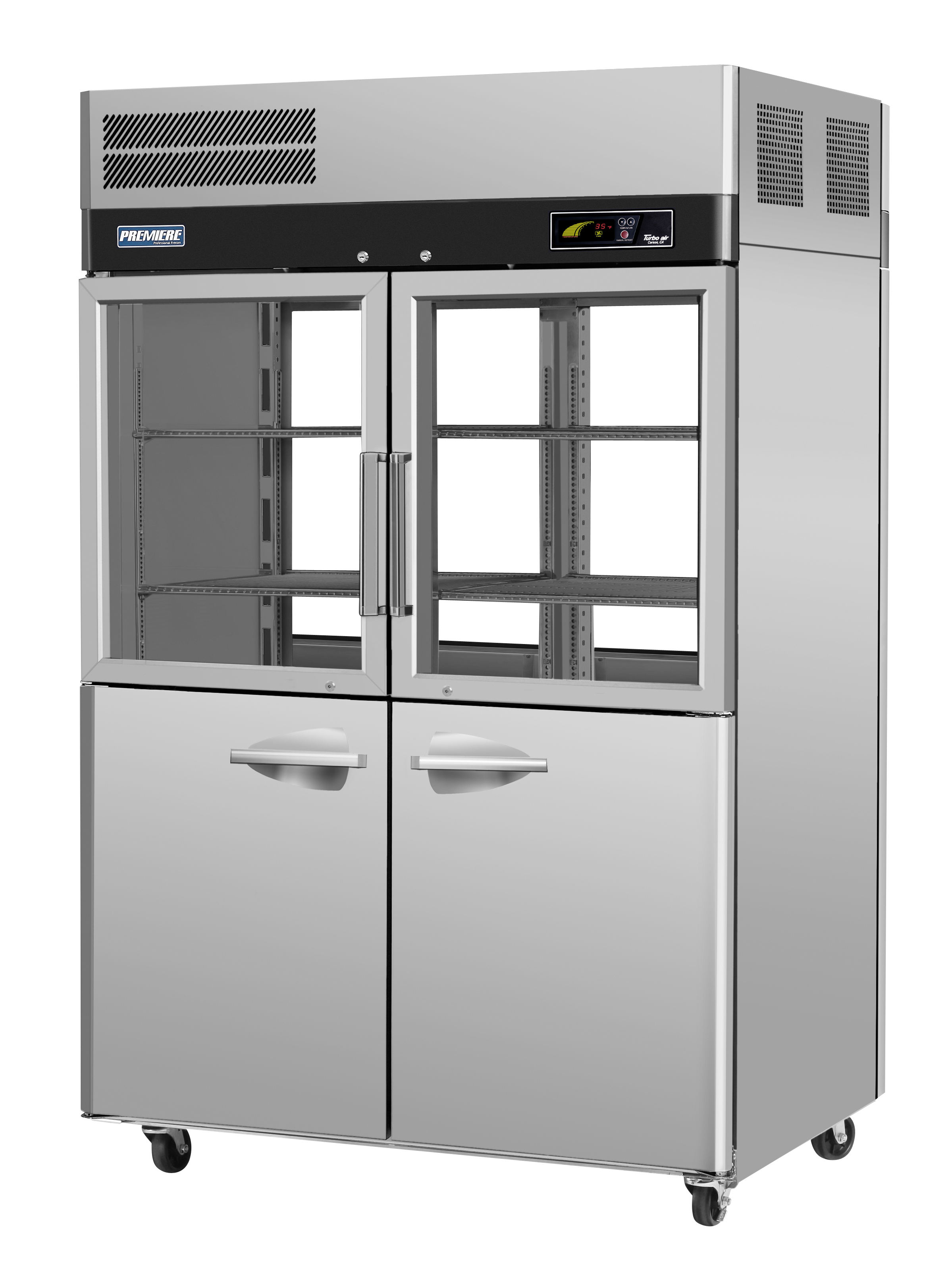 Premiere PRO Series Refrigerator, pass-thru, two-section