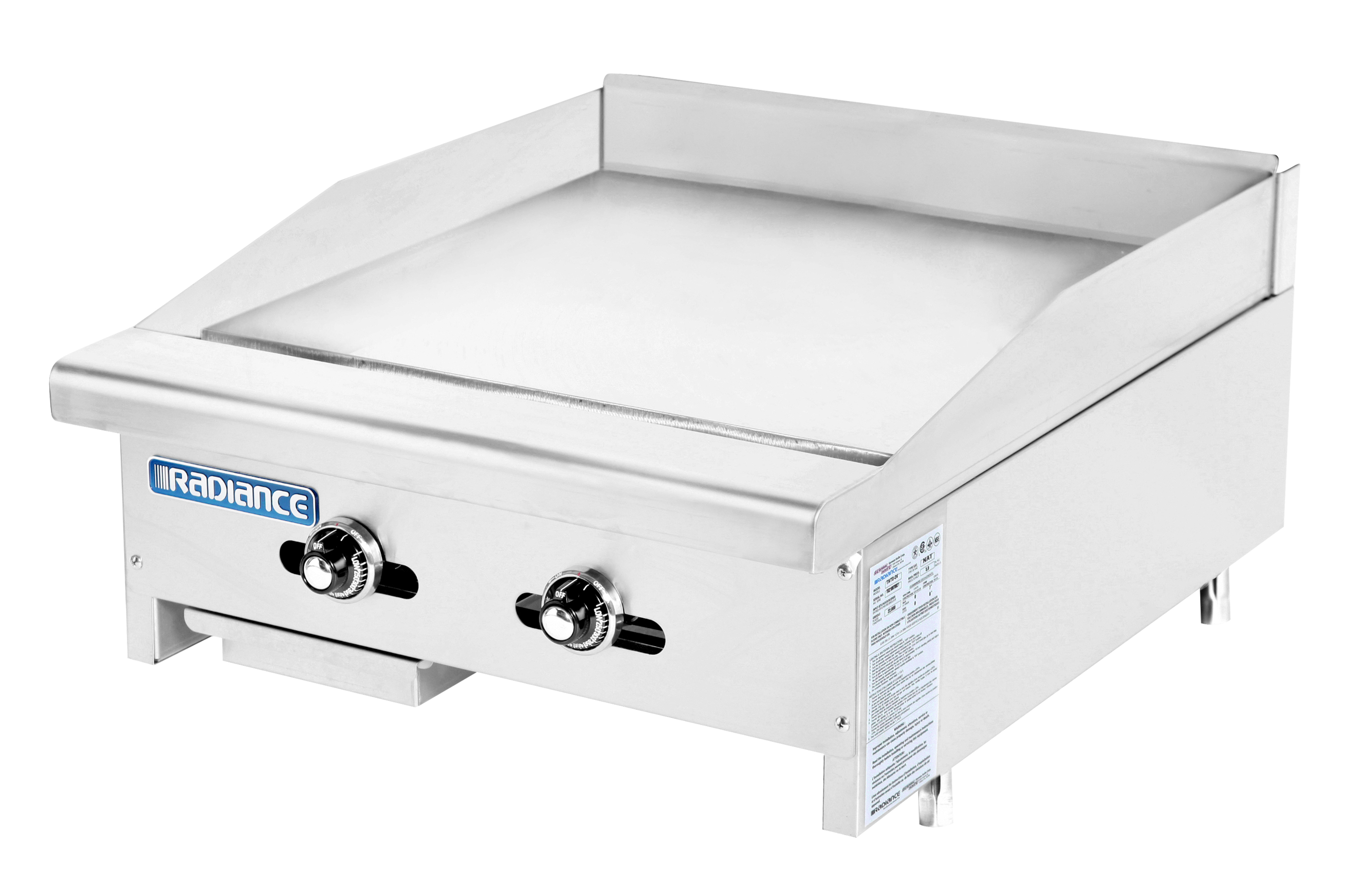 Radiance Griddle, countertop, gas, 24"W x 30"D