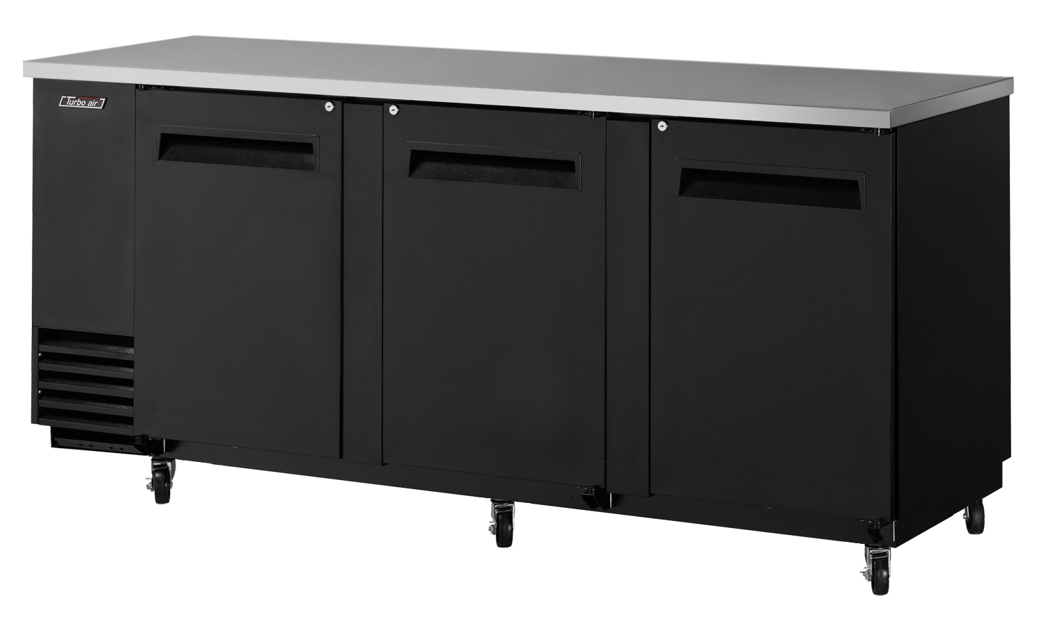 Back Bar Cooler, three-section