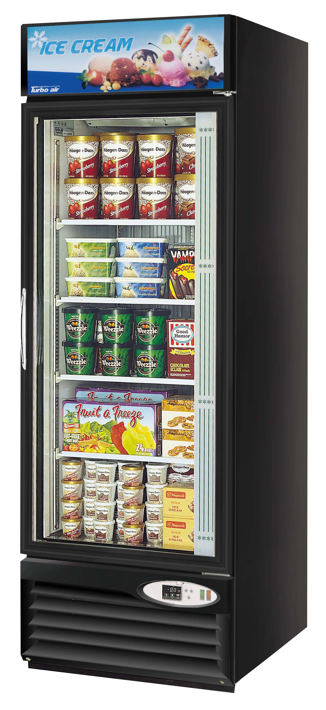 Freezer Merchandiser, one-section, 23 cu. ft