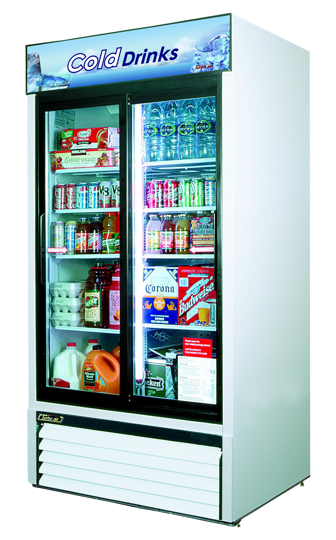 Refrigerated Merchandiser, two-section, 35 cu. ft
