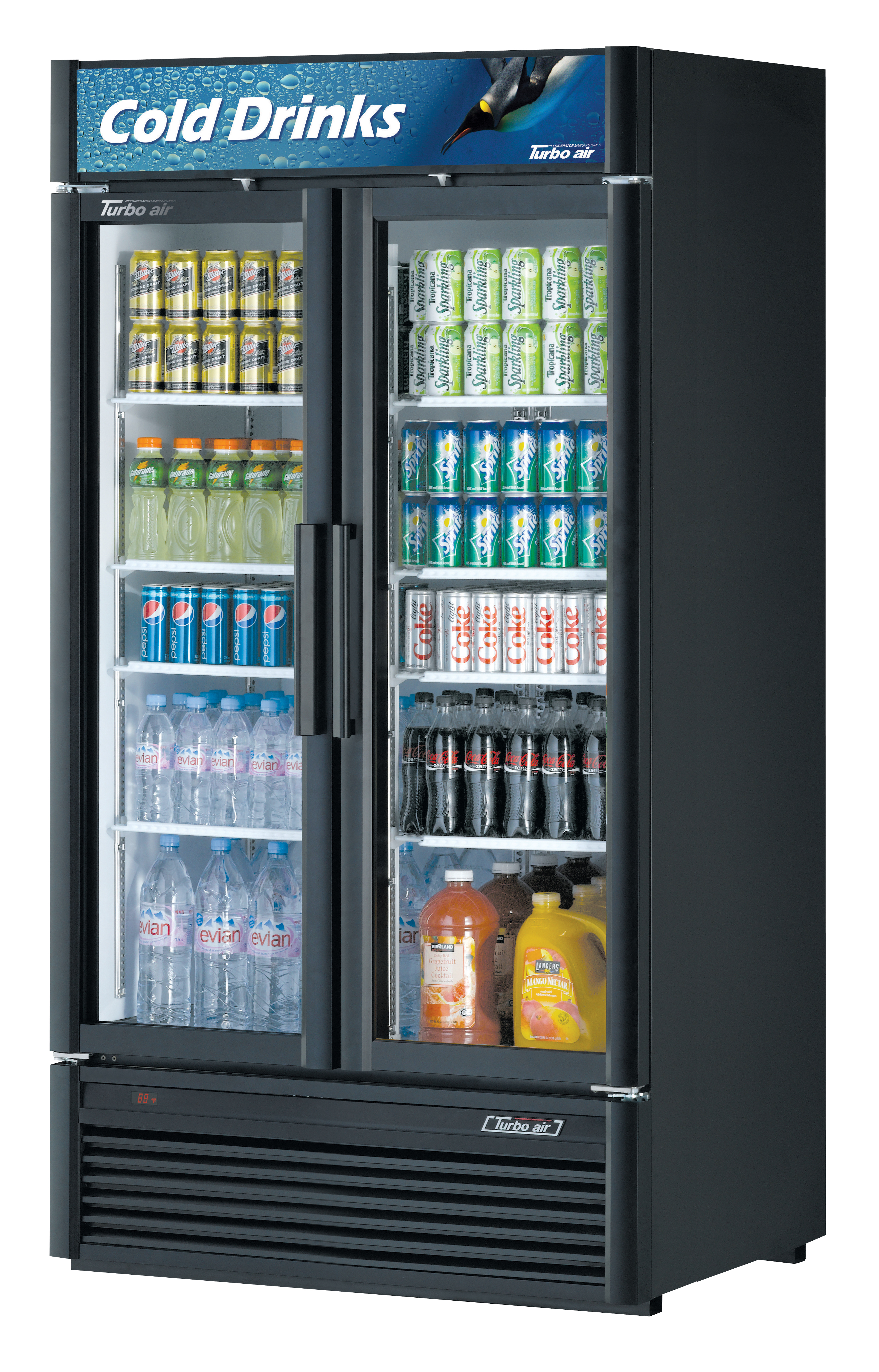 Super Deluxe Glass Merchandiser Refrigerator