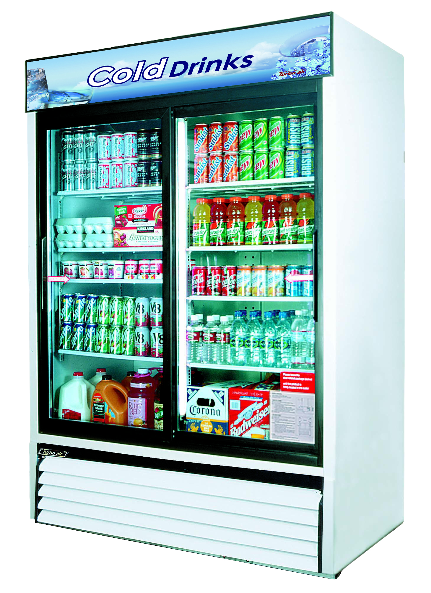 Refrigerated Merchandiser, two-section, 48 cu. ft - Click Image to Close