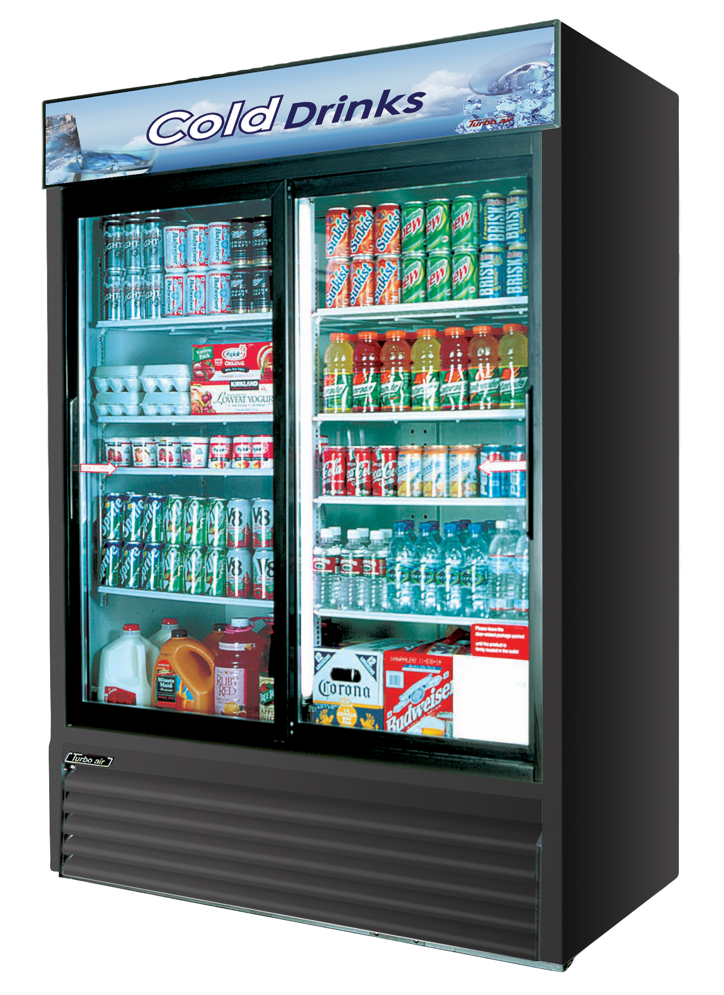 Refrigerated Merchandiser, two-section, 48 cu. ft