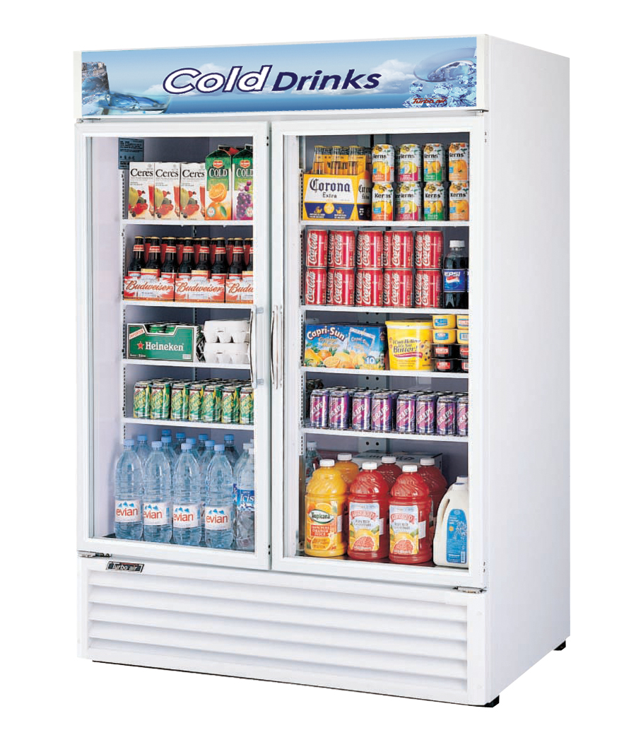 Refrigerated Merchandiser, two-section, 50 cu. ft