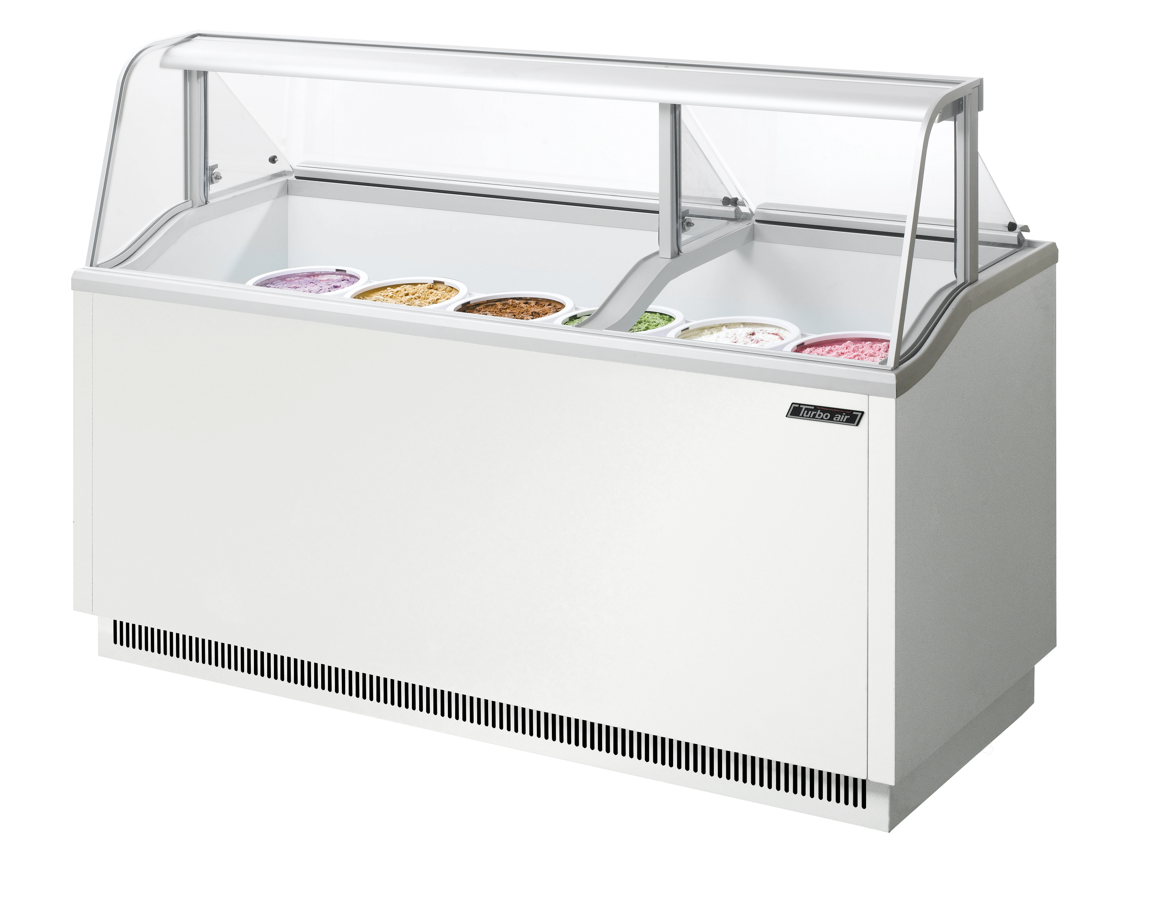 Ice Cream Dipping Cabinet, 68"W, White