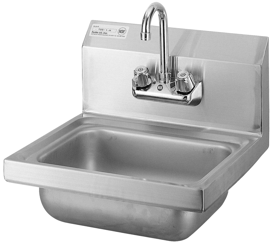 Hand Sink, wall mount, 17" wide x 15" - Click Image to Close