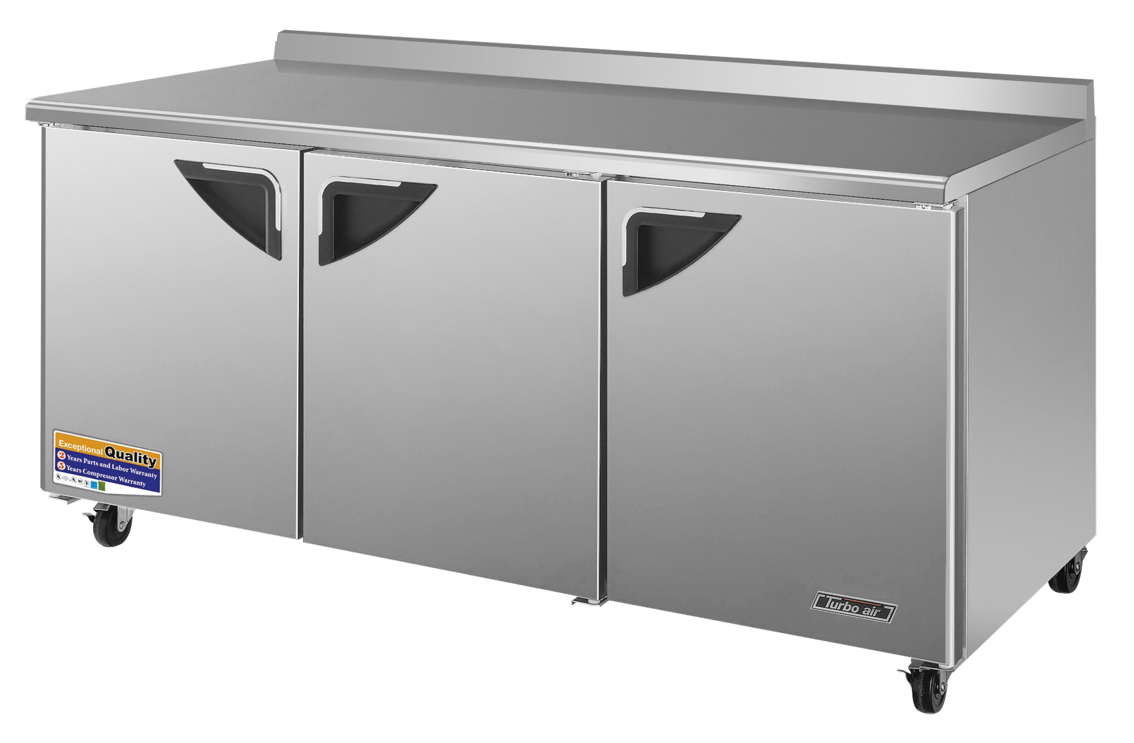 Super Deluxe Worktop Refrigerator, three-section