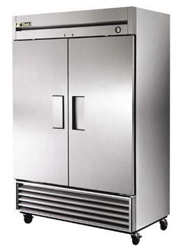 Cooler 2 Door Stainless T-49 - Click Image to Close
