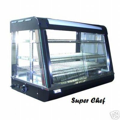 New! Heated Food Display Warmer Cabinet Case 4 FT