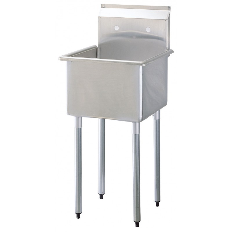 Prep Sink, 1 Compartment, 18" wide x 18" front-to-back - Click Image to Close