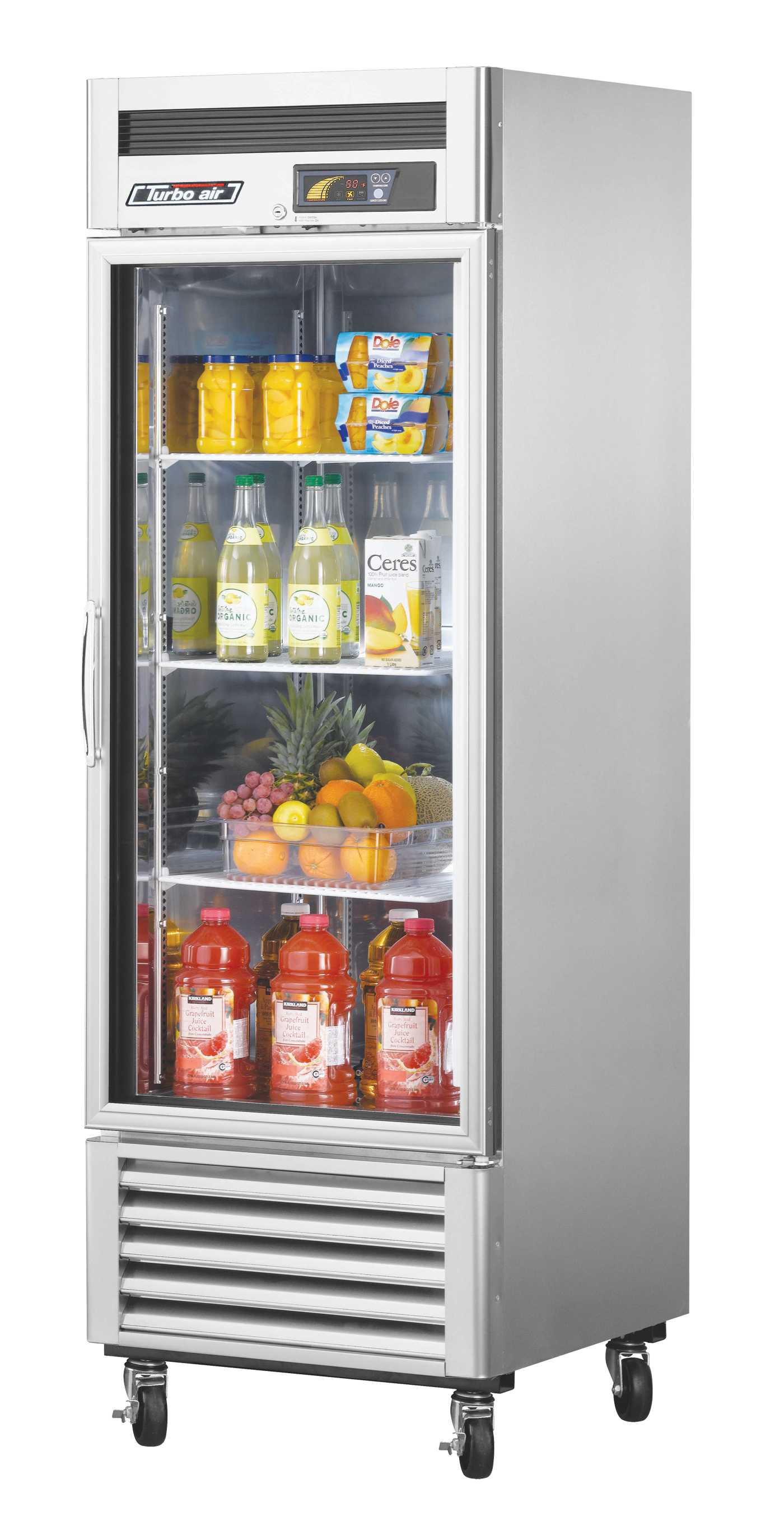 Super Deluxe Glass Door Refrigerator, one-section